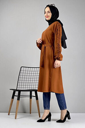 Moda Çizgi Desenli Tunik