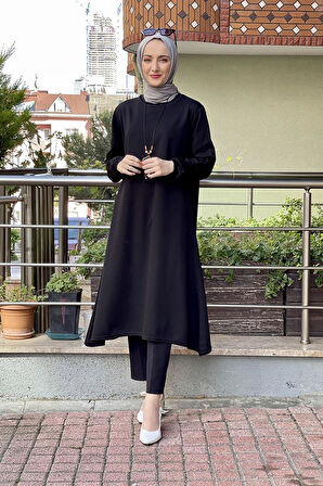 Moda Çizgi Desenli Tunik