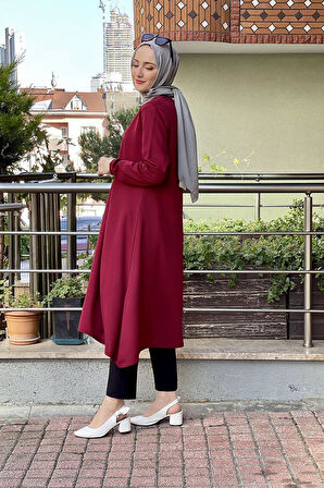 Moda Çizgi Desenli Tunik