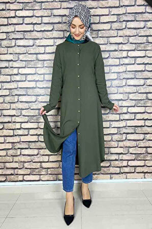 Moda Çizgi Desenli Tunik