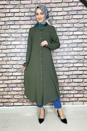 Moda Çizgi Desenli Tunik