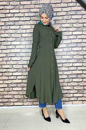 Moda Çizgi Desenli Tunik