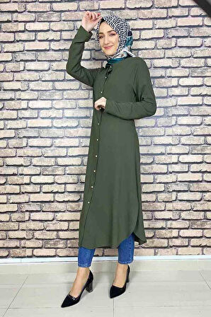 Moda Çizgi Desenli Tunik