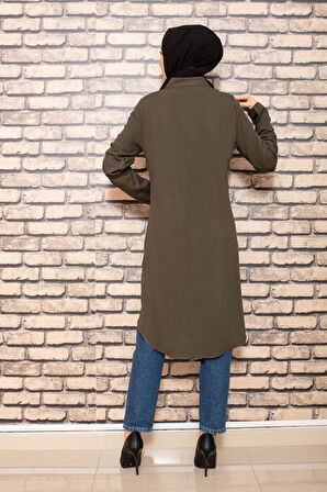Moda Çizgi Desenli Tunik