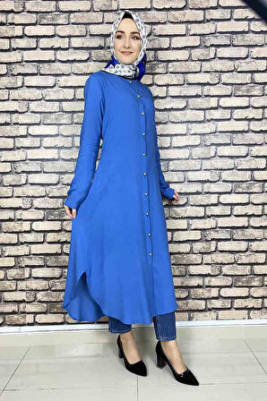Moda Çizgi Desenli Tunik