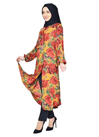 Moda Çizgi Desenli Tunik
