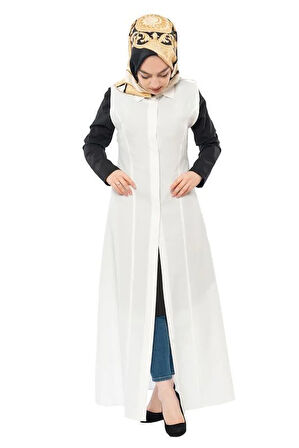 Moda Çizgi Yakalı Yelek
