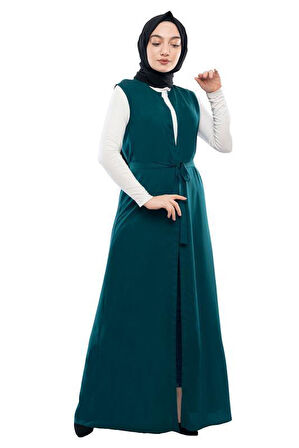 Moda Çizgi Yakalı Yelek