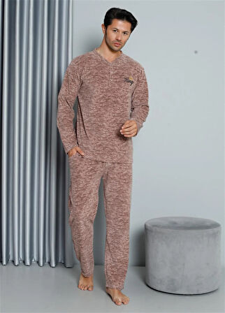 Moda Çizgi WelSoft Polar Erkek Pijama Takımı 6827