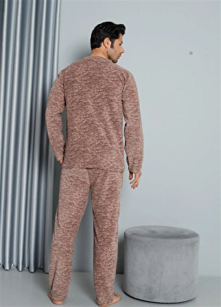 Moda Çizgi WelSoft Polar Erkek Pijama Takımı 6827