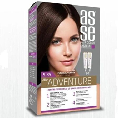 Asse Hair Color System Saç Boyası Büyülü Kahve No: 5.35