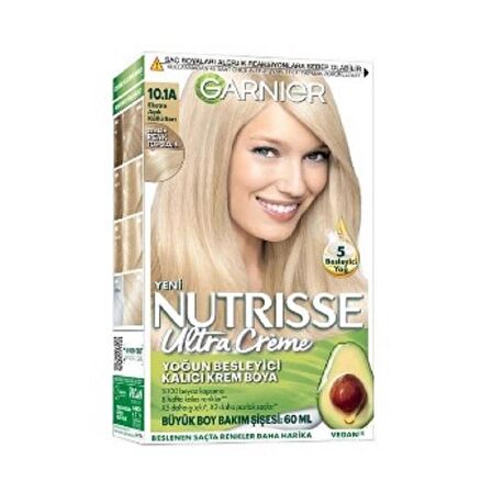 Garnier Nutrisse Yoğun Besleyici Kalıcı Krem Saç Boyası - Ekstra Açık Küllü Sarı 10,1A