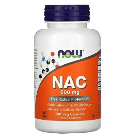 Now Foods Nac 600 mg 100 Veggie Kapsül