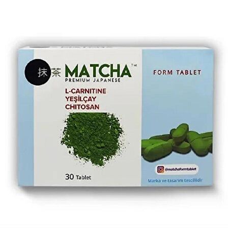 Matcha L-Carnitine Yeşil Çay 30 Tablet