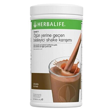 Herbalife Formül 1 Öğün Yerine Geçen Besleyici Shake Karışımı Çikolata Aromalı 550 gr