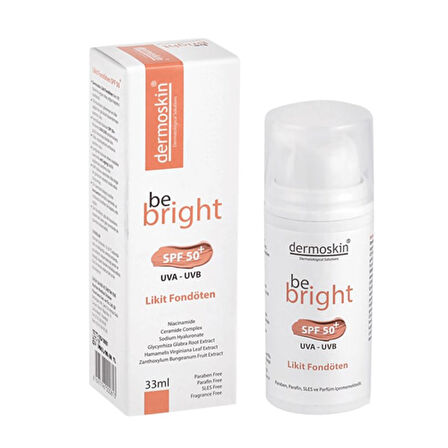 Dermoskin Be Bright Likit Fondöten Light SPF50 33 ml