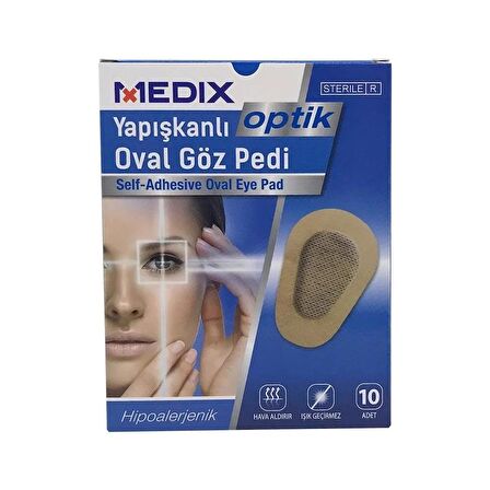 Medix Yapışkanlı Oval Göz Pedi 10'lu