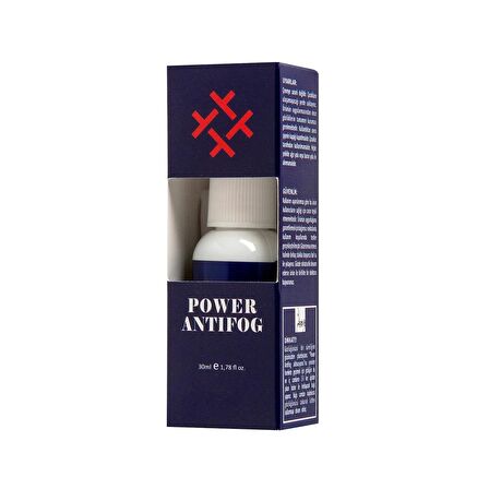 Power Antifog Ekstra Buğulanmayı Önleyici ve Temizleyici Gözlük Cam Spreyi 30 ml - Kutulu ve Cam Bezli