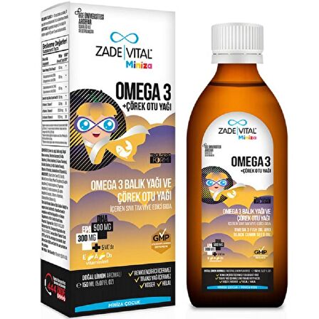 Zade Vital Omega + Çörek Otu Yağı 150 ml