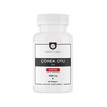 Smartcaps Çörekotu Yağı 1000 mg