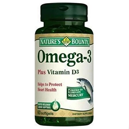 Omega-3 Plus Vitamin D3 60 Kapsül