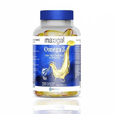 Maxigal Omega 3 200 Kapsül