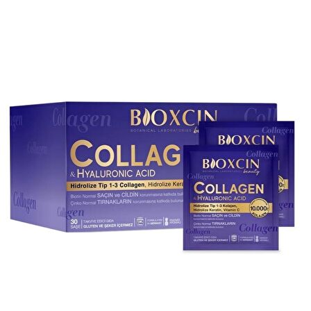 Bioxcin Beauty Collagen Hyaluronic Acid 30 Saşe