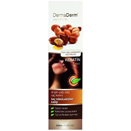 Dermaderm Argan Özlü Saç Kremi 500 ml