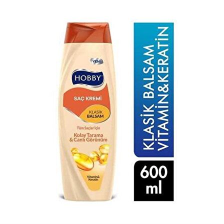 Hobby Klasik Saç Kremi 600 ml