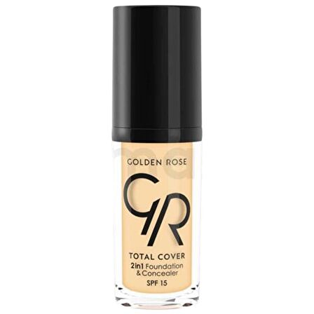 Golden Rose Total Cover 2 In 1 Foundation & Concealer - 2'si 1 Arada Fondöten ve Kapatıcı No: 21