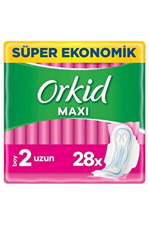 Orkid Maxi Hijyenik Ped Uzun 28'li