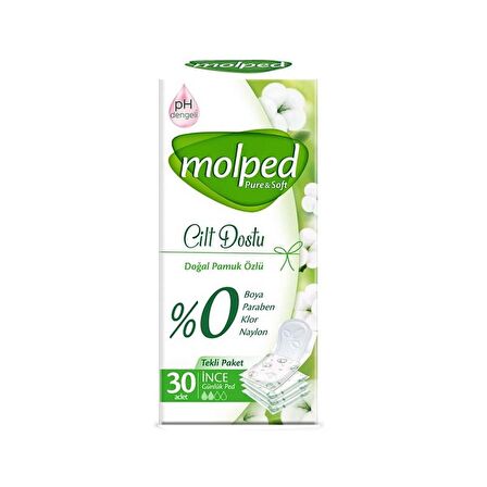 Molped Günlük Pure & Soft İnce Eko 30'lu