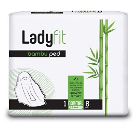 Ladyfit Bambu Ped Normal 8'li No: 1