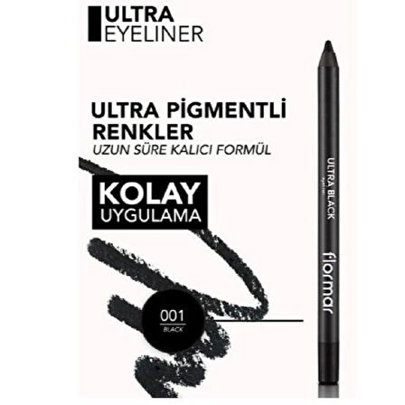 Flormar Göz Kalemi Ultra Black