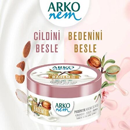 Arko Nem Prebiyotik Krem Serisi Badem Sütü 250 ml