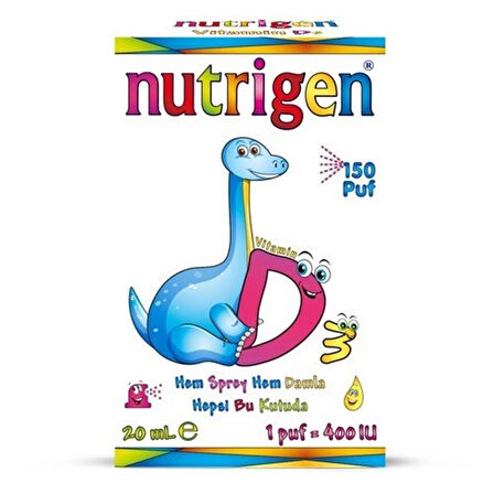 Nutrigen Vitamin D3 400 IU Sprey 20 ml