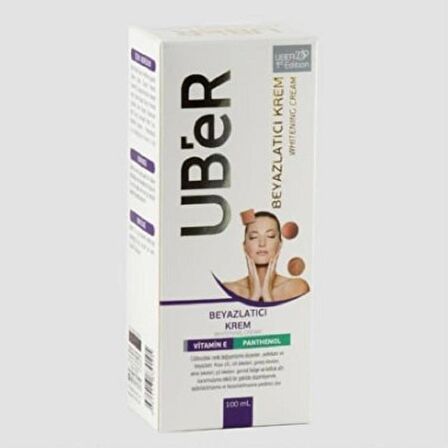 Uber Beyazlatıcı Krem Vitamin E 100 ml