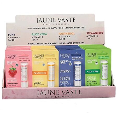 Jaune Vaste Essential Care Lip Stick 24'lü Karma Stand