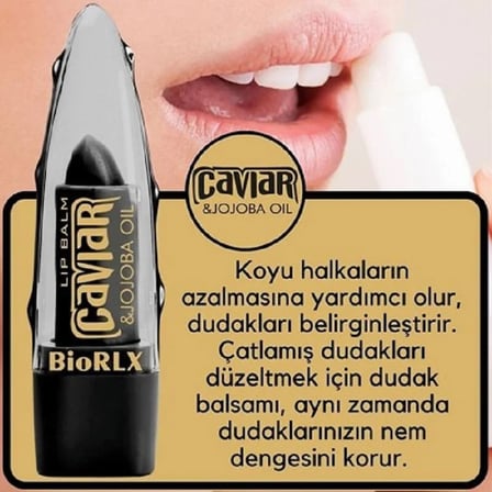 BioRLX Lip Balm Caviar Jojoba Oil