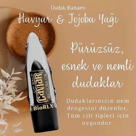 BioRLX Lip Balm Caviar Jojoba Oil