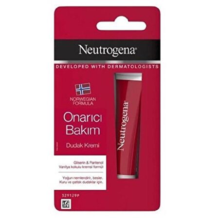 Neutrogena Kuru ve Çatlamış Dudaklar İçin Onarıcı Bakım Kremi 15 ml