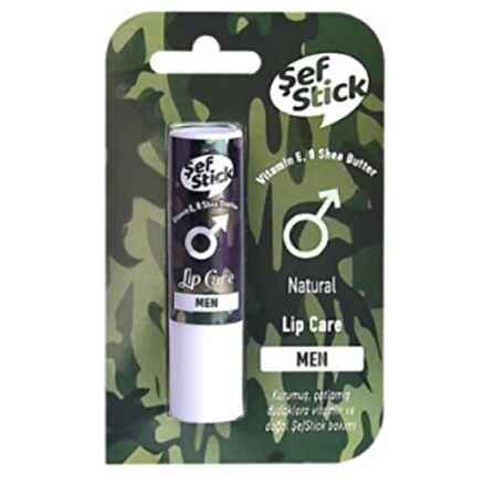 Şef Stick Lip Care Natural Men