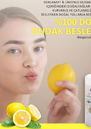 Incia Bergamot & Limonlu Dudak Besleyici Lip Balm 6 gr