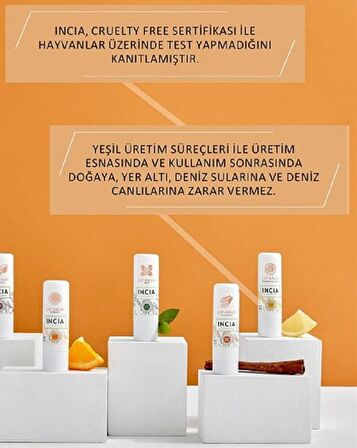 Incia Bergamot & Limonlu Dudak Besleyici Lip Balm 6 gr