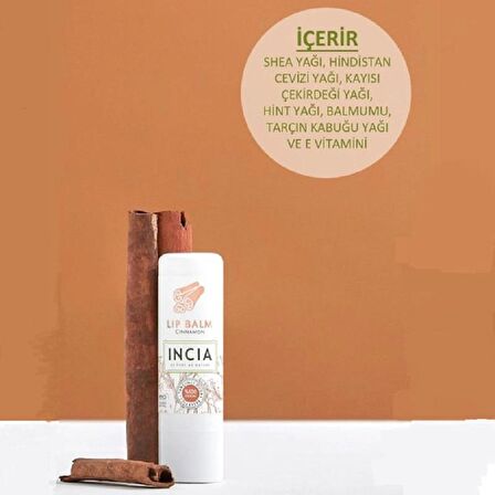 Incia Tarçınlı Dudak Besleyici Lip Balm 6 gr