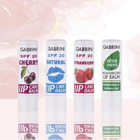 Gabrini Lip Balm Aloe Vera Butter Shea SPF20