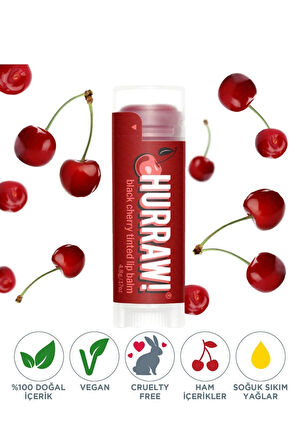 Hurraw Tinted Lip Balm Black Cherry