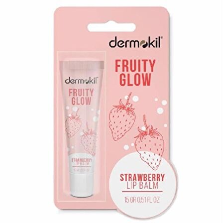 Dermokil Fruity Glow Çilek Lip Balm 15 ml