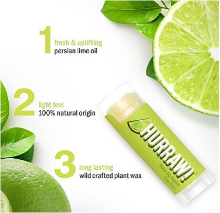 Hurraw Lip Balm Lime