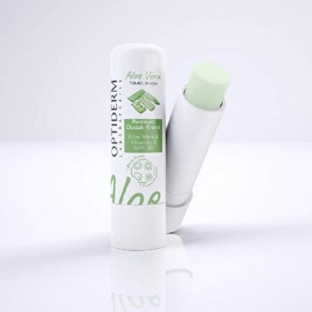 Optiderm Lip Stick E Vitaminli SPF20+ Aloe Vera